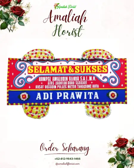Papan Bunga Ucapan Selamat Bluluk