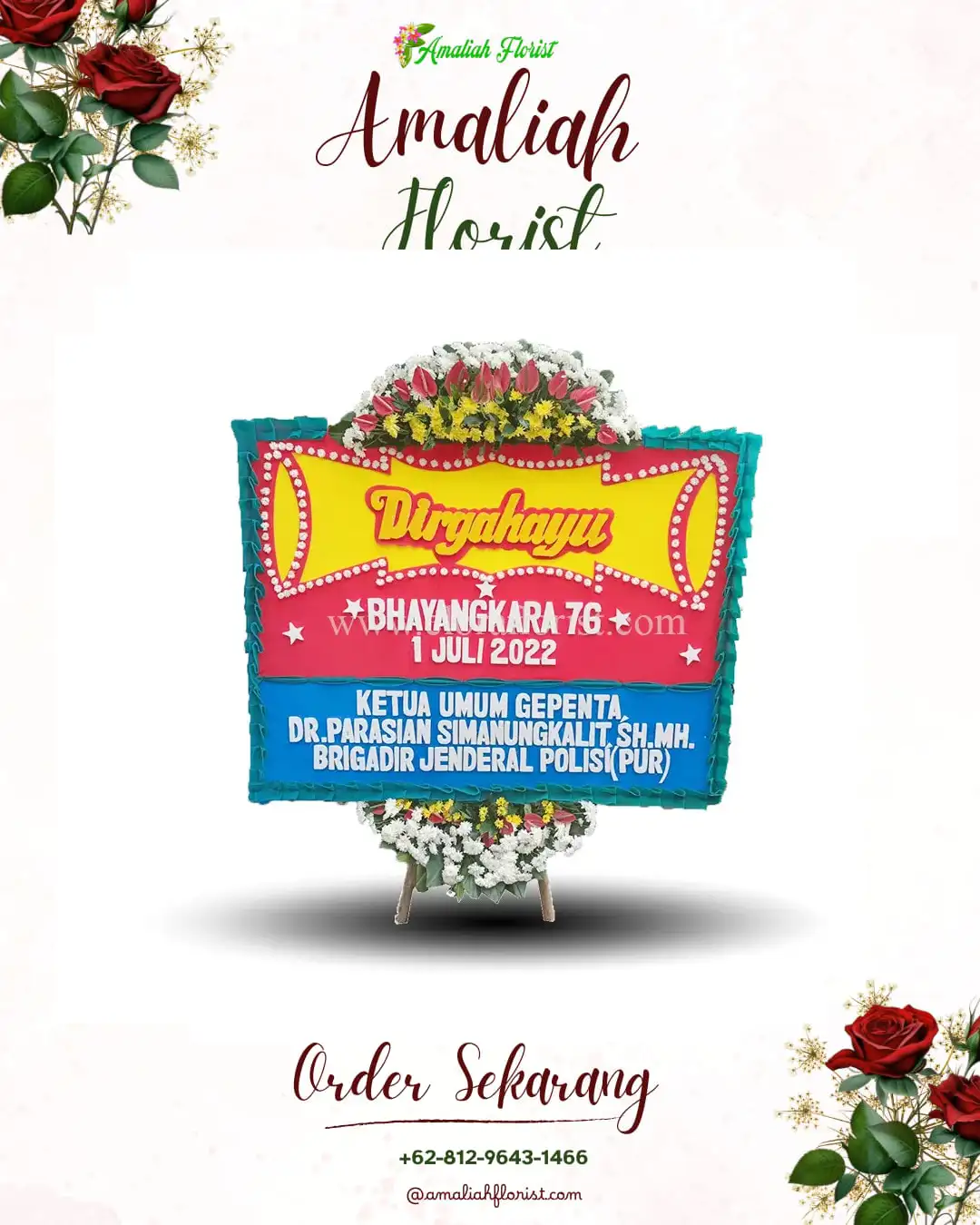 Papan Bunga HUT Ulang Tahun Bluluk